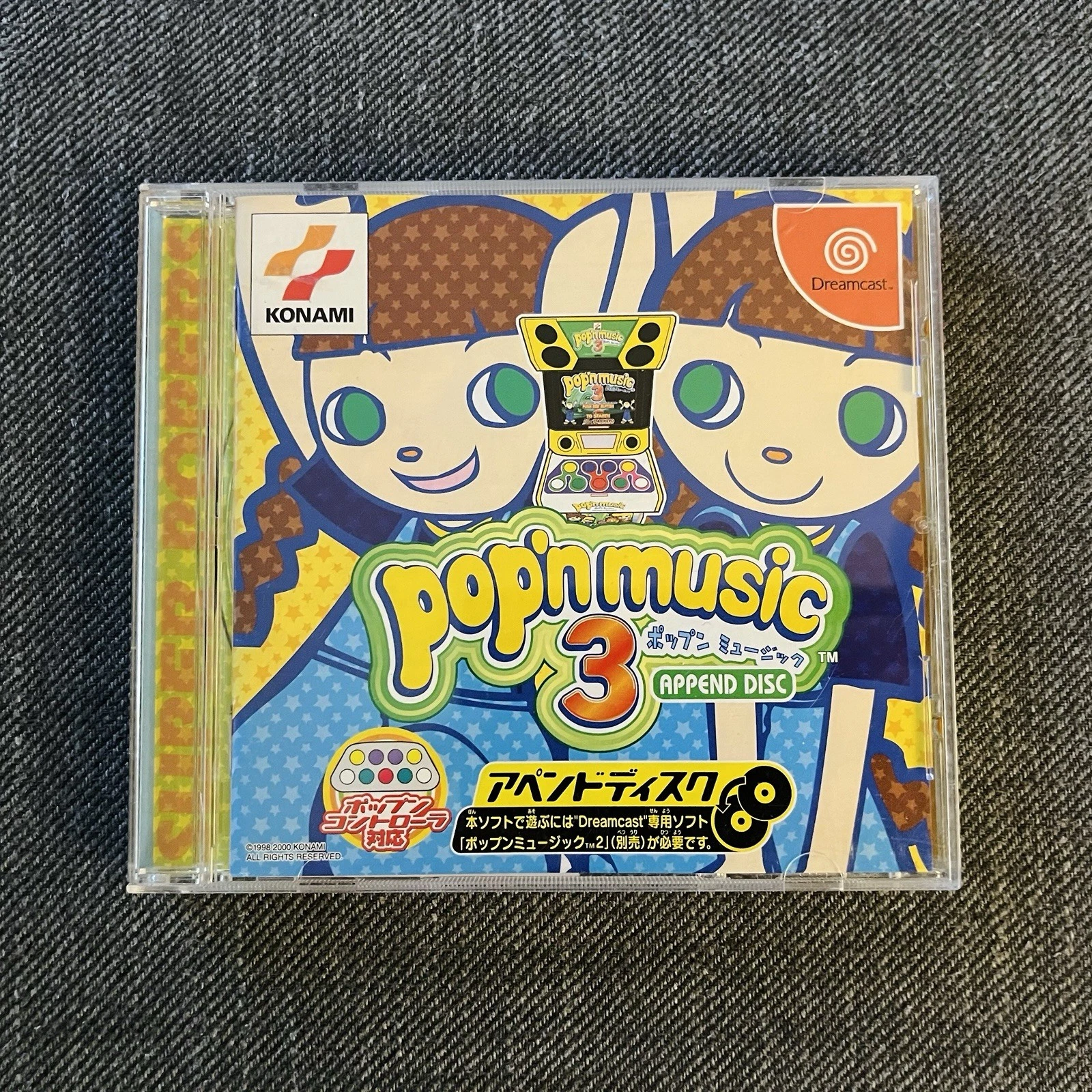 Pop'n Music 3 Append Disc Dreamcast Game w/ Spine Card (Japan)