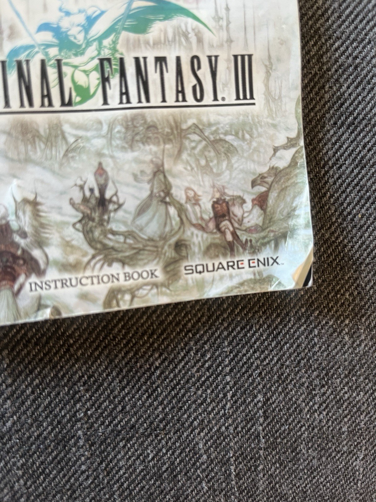 Final Fantasy III 3 Nintendo DS Instruction Book Manual ONLY - photo 3