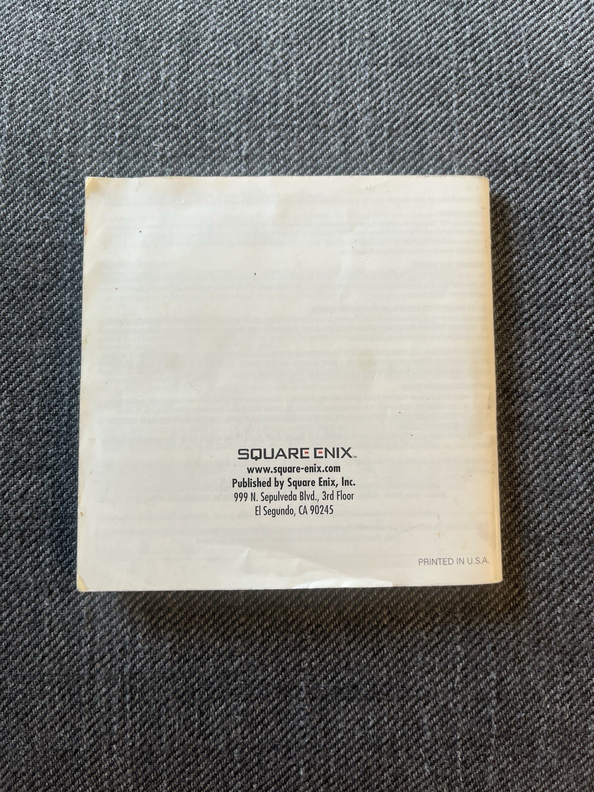 Final Fantasy III 3 Nintendo DS Instruction Book Manual ONLY - photo 4