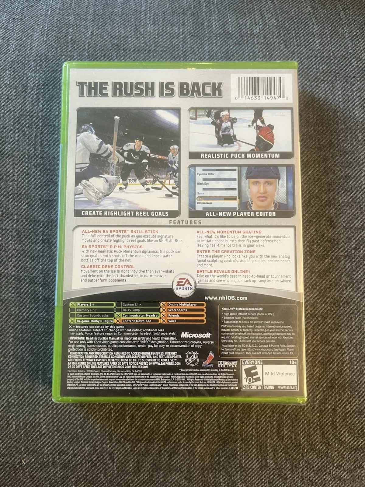 NHL 06 Xbox (2005) - Brand New Factory Sealed (Case Damage) - photo 3