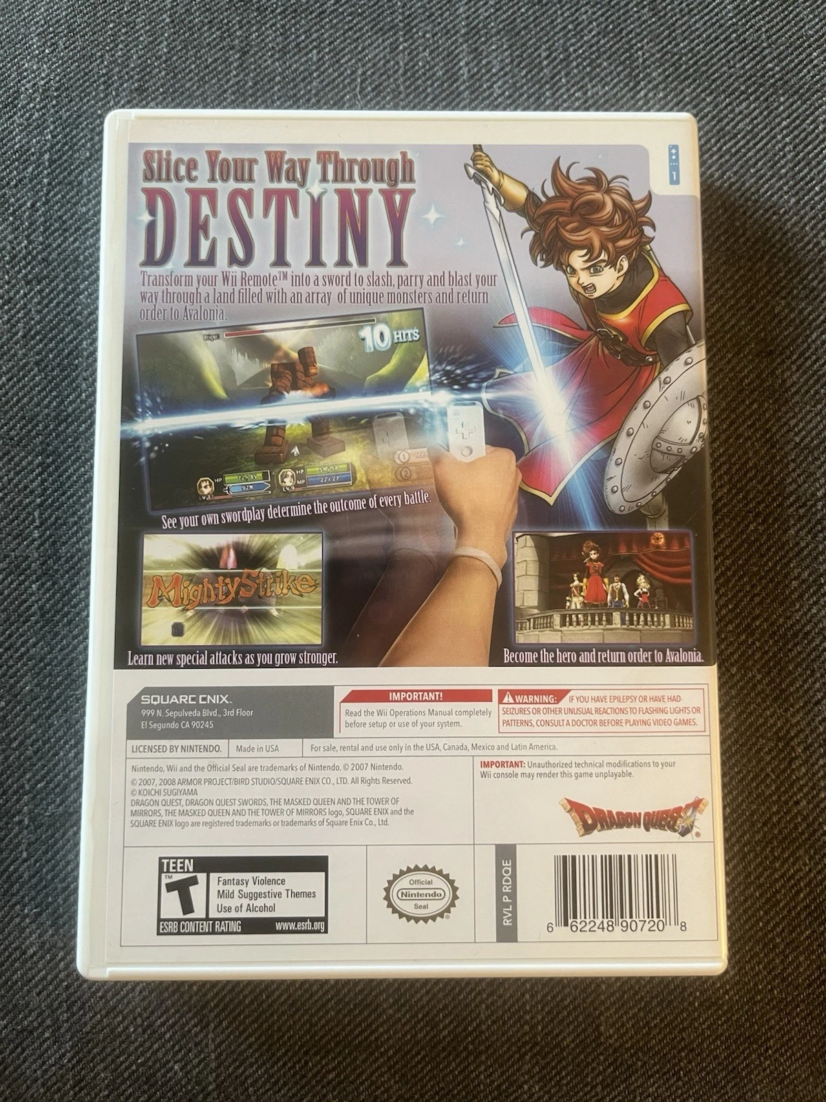 Dragon Quest Swords: Masked Queen & Tower Of Mirrors - Wii - CIB - photo 4