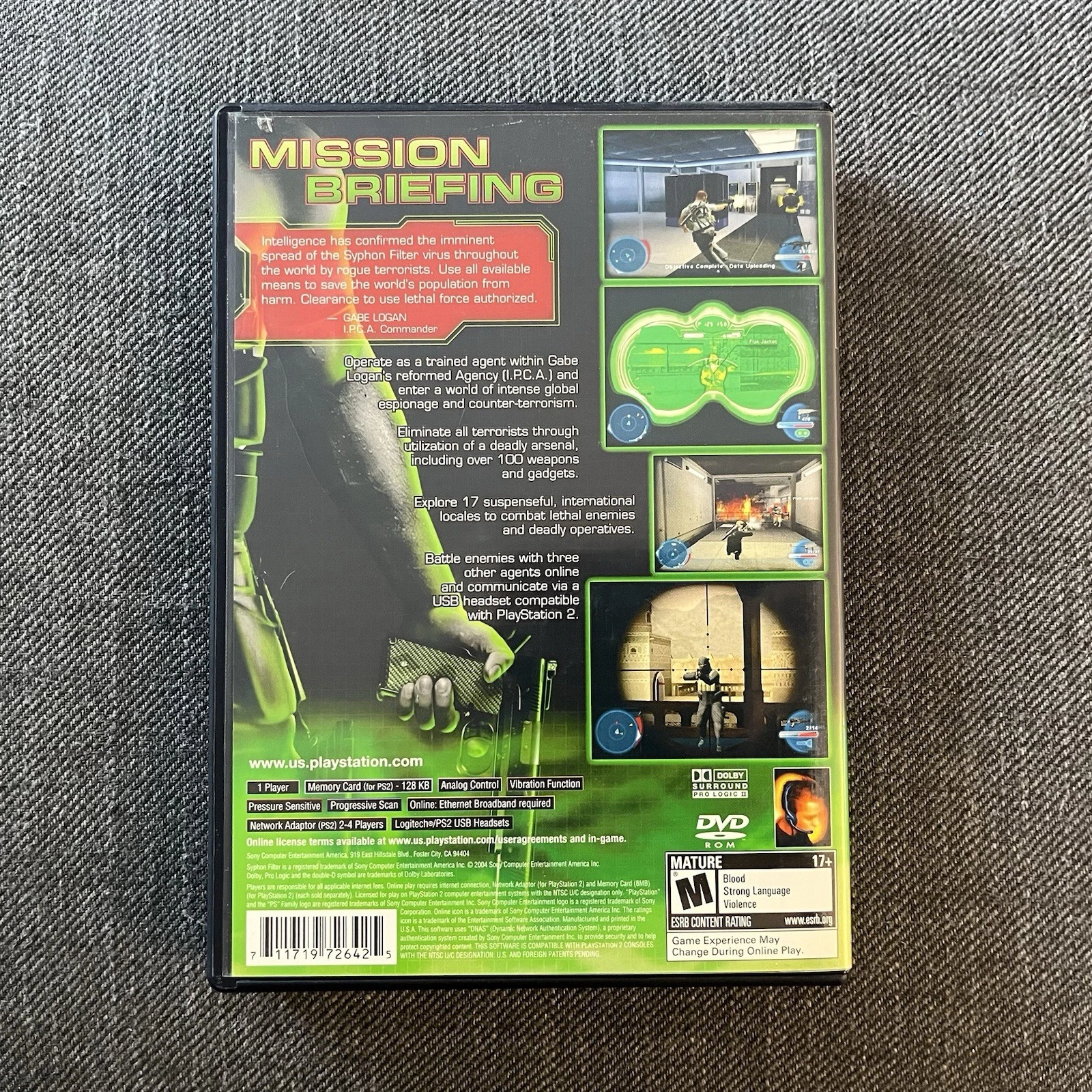 Syphon Filter: The Omega Strain (PS2) Complete w/ Slip - Tested - photo 4
