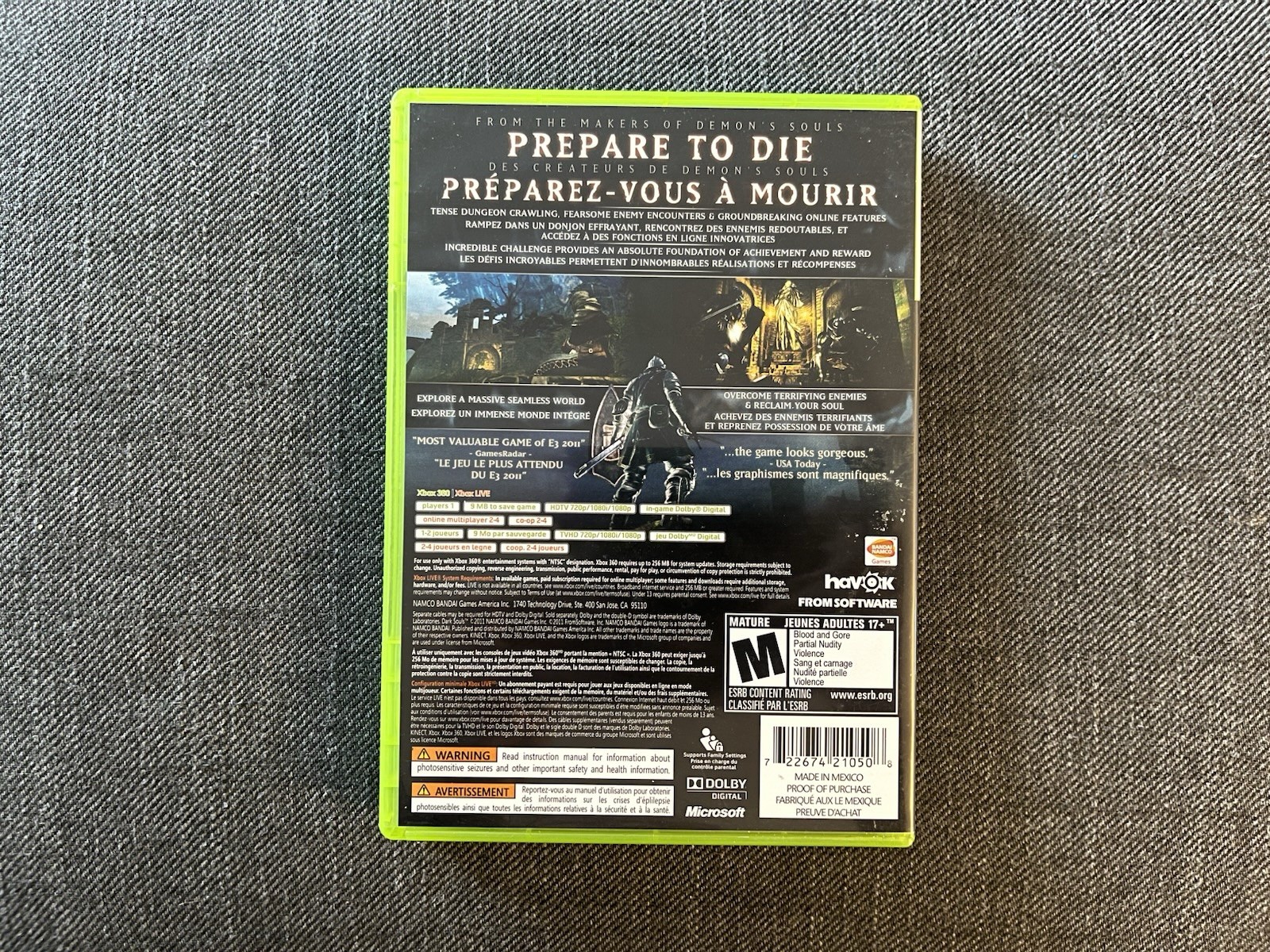 Dark Souls (Xbox 360, 2011) CIB - Tested - photo 4