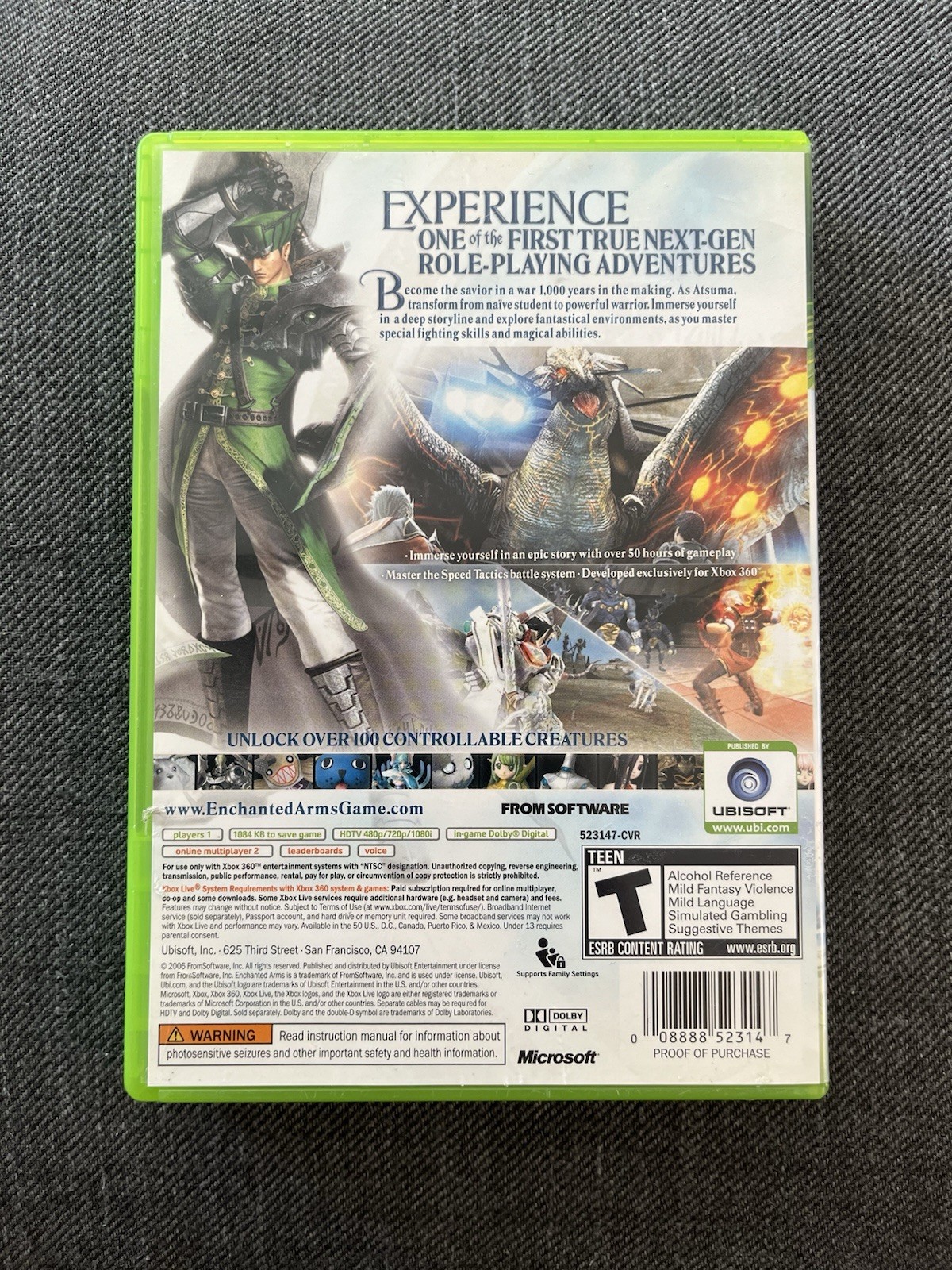 Enchanted Arms (Xbox 360) CIB Complete W/ Manual - photo 4
