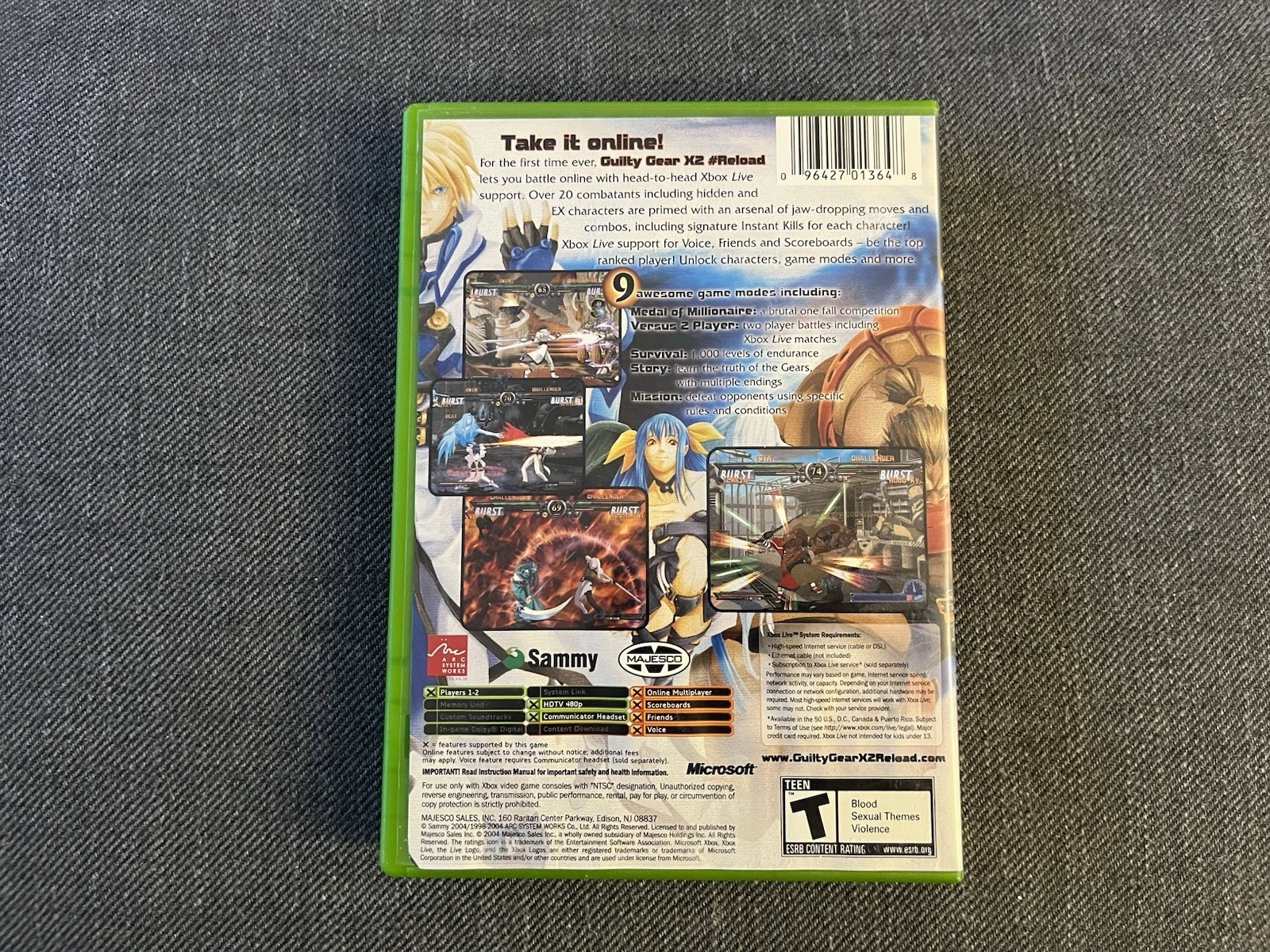 Guilty Gear X2: Midnight Carnival #Reload (Xbox, 2004) Complete - photo 4