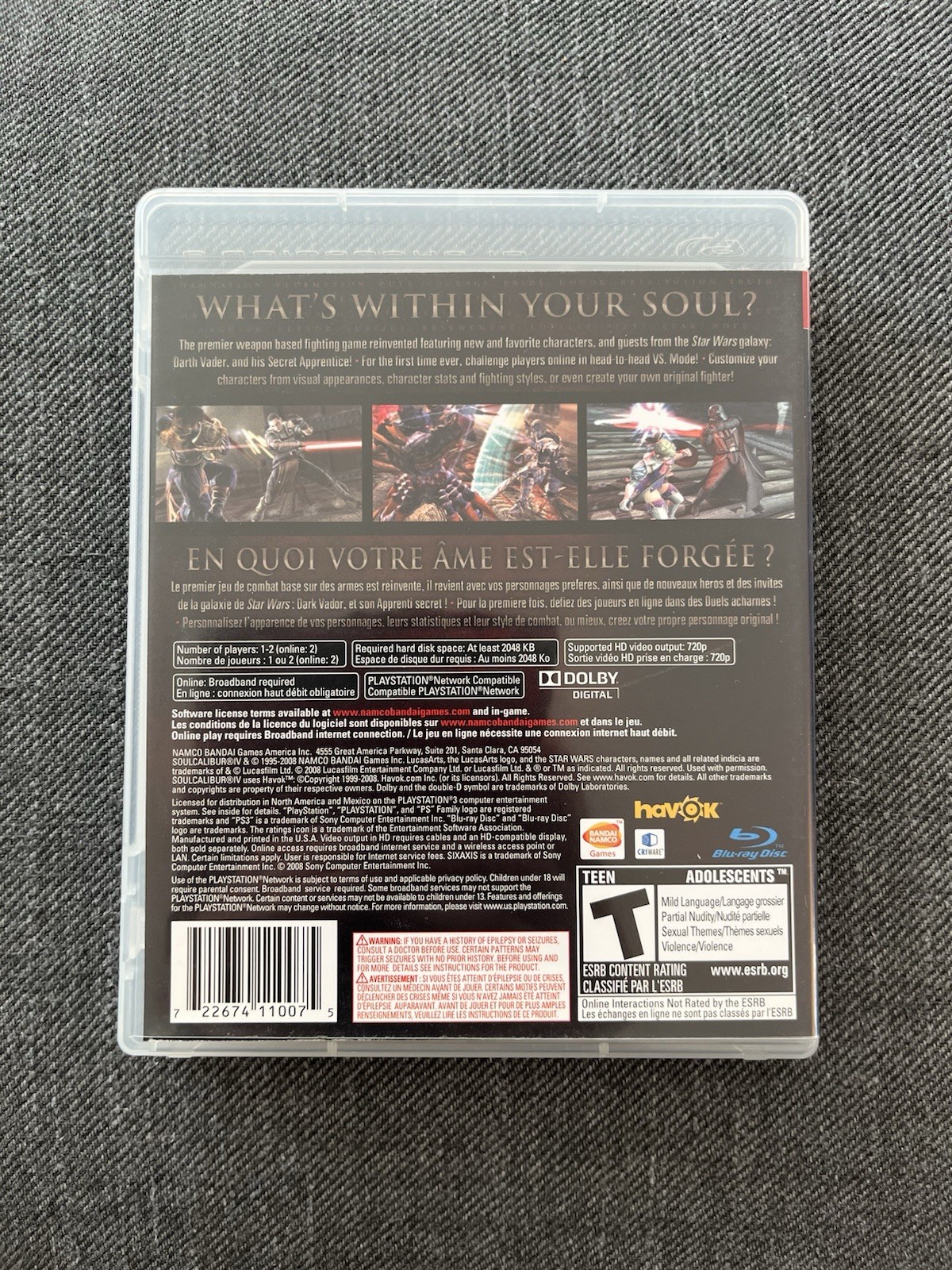 Soul Calibur IV (Sony PlayStation 3 2008) PS3 Complete - photo 4