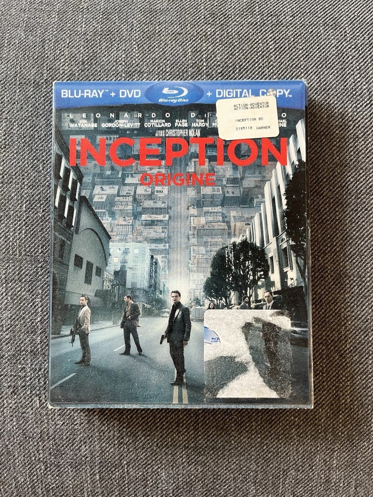 Inception Blu-ray + DVD 3-Disc Set (2010) Lenticular Slipcover