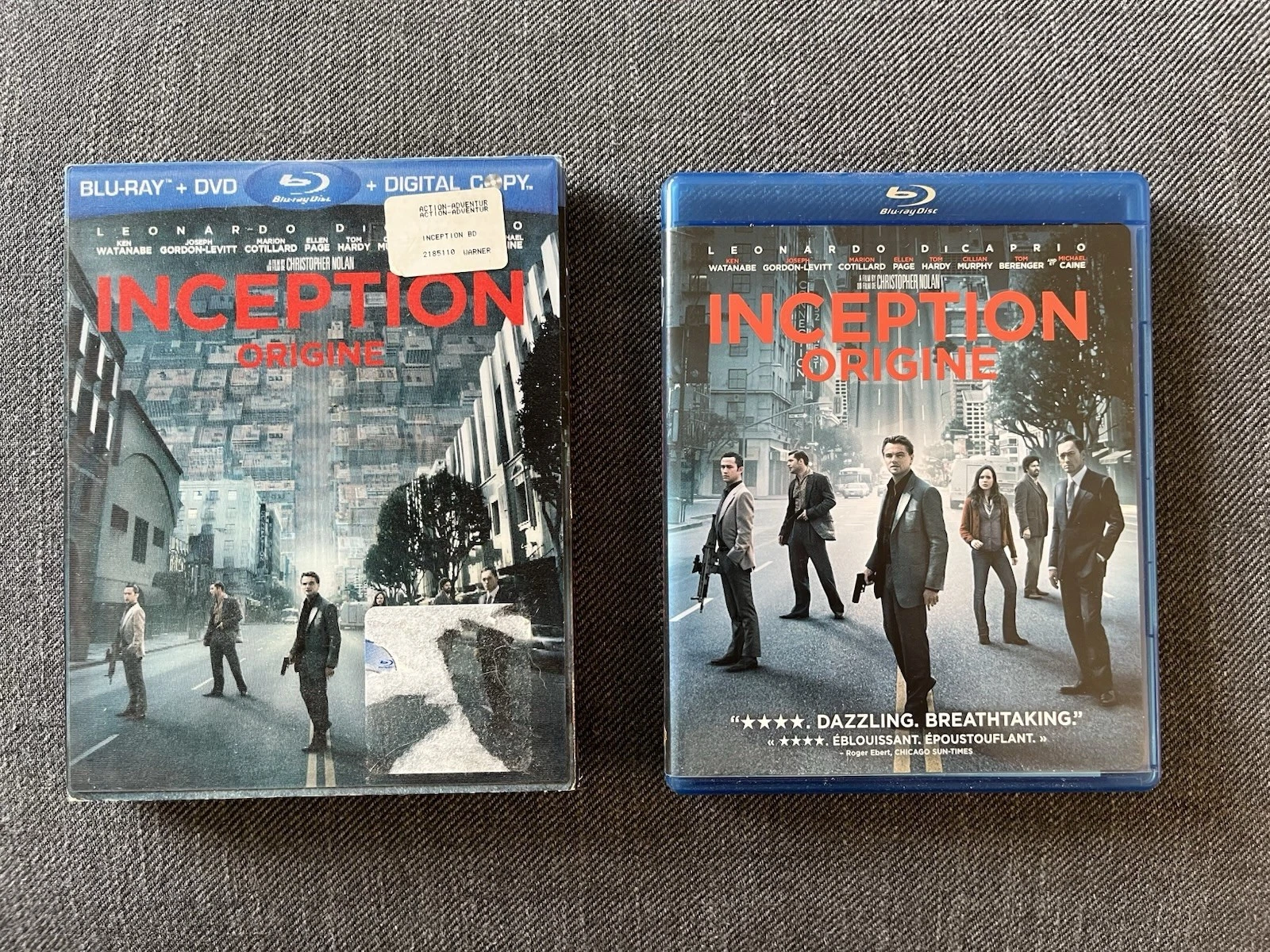 Inception Blu-ray + DVD 3-Disc Set (2010) Lenticular Slipcover - photo 2