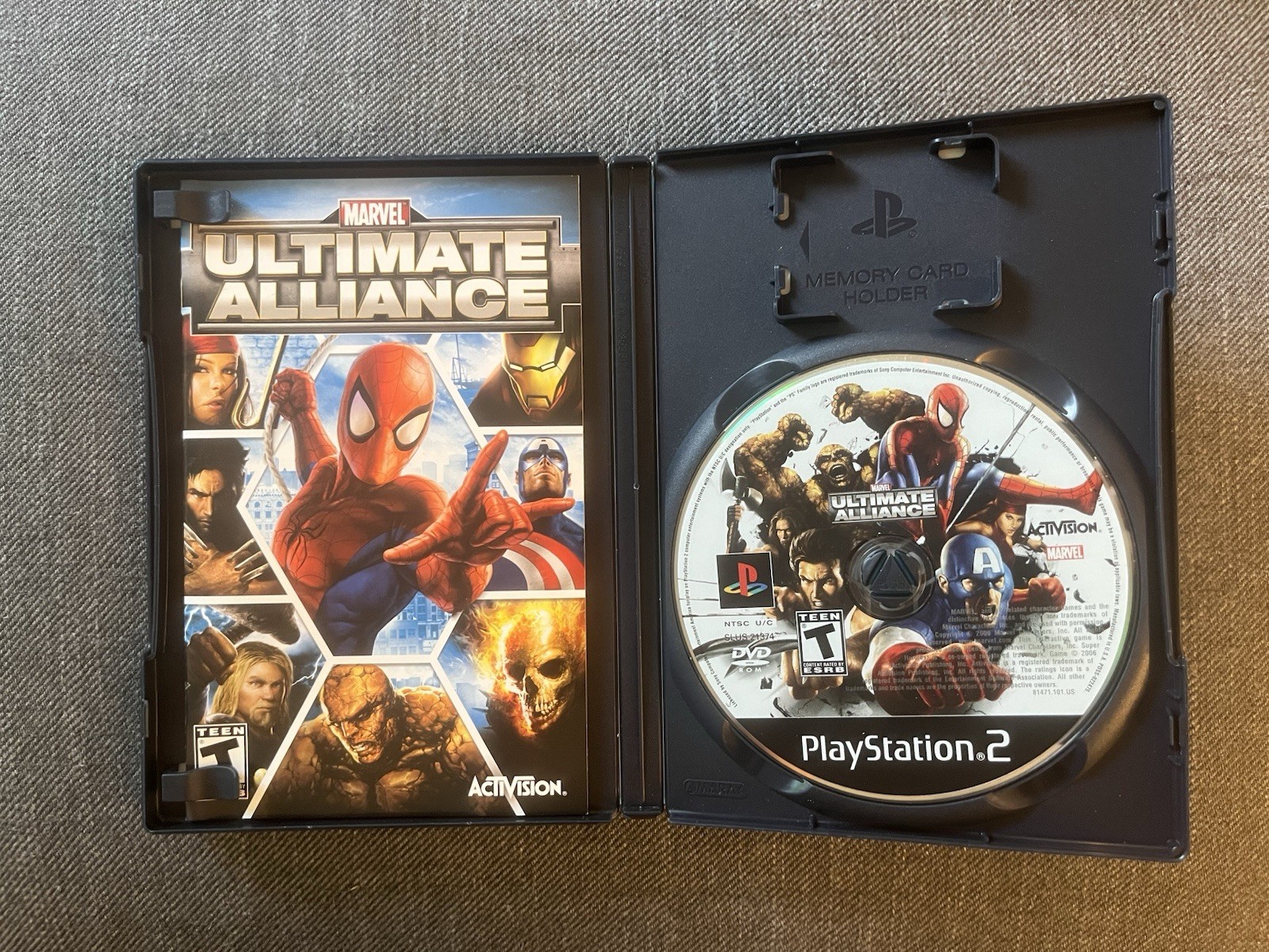 Marvel Ultimate Alliance (PS2, 2006) Complete w/ Manual - photo 2
