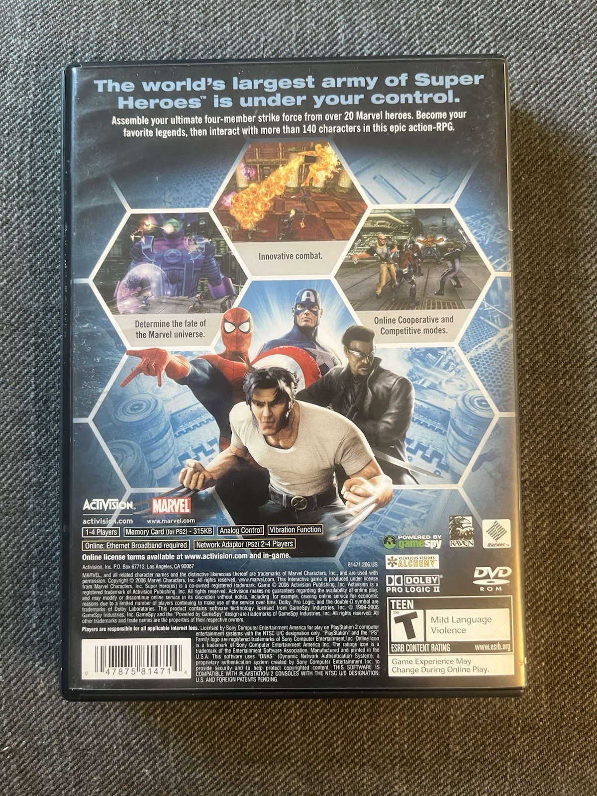 Marvel Ultimate Alliance (PS2, 2006) Complete w/ Manual - photo 4