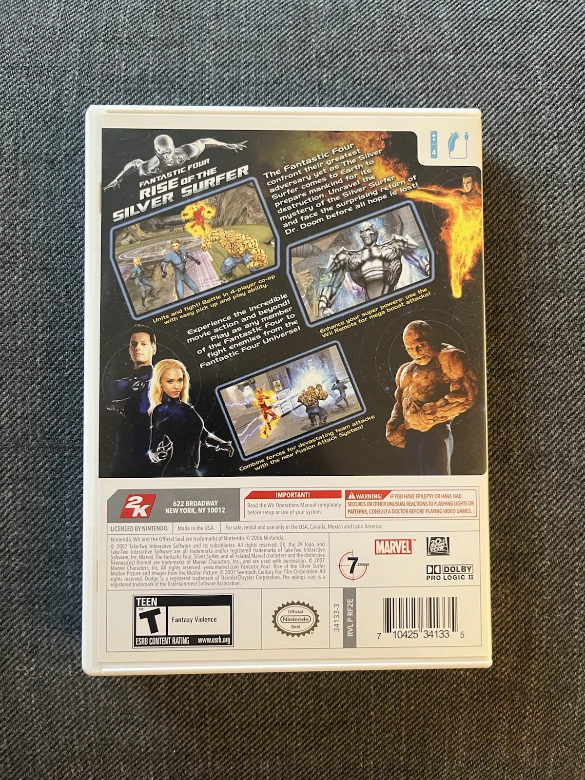 Fantastic 4: Rise of the Silver Surfer (Nintendo Wii, 2007) Comp - photo 4