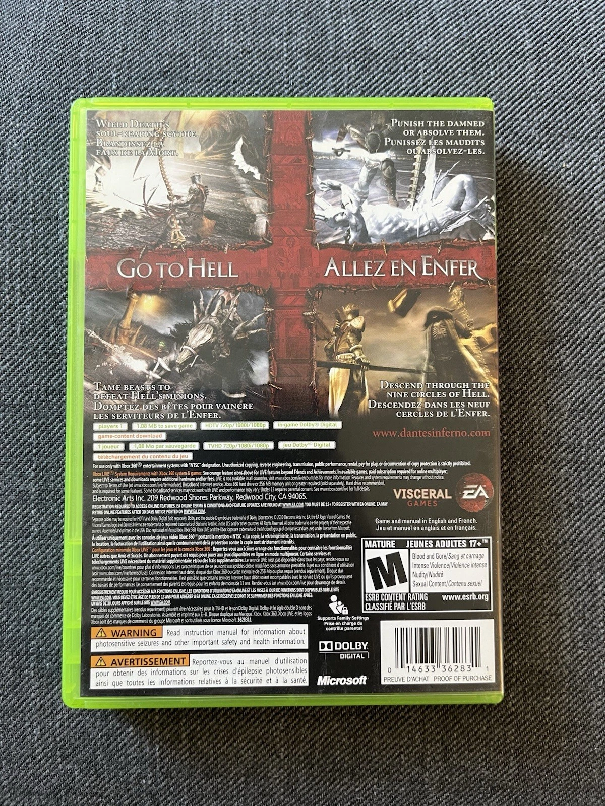 Dante's Inferno (Xbox 360, 2010) Complete w/ Manual - photo 4