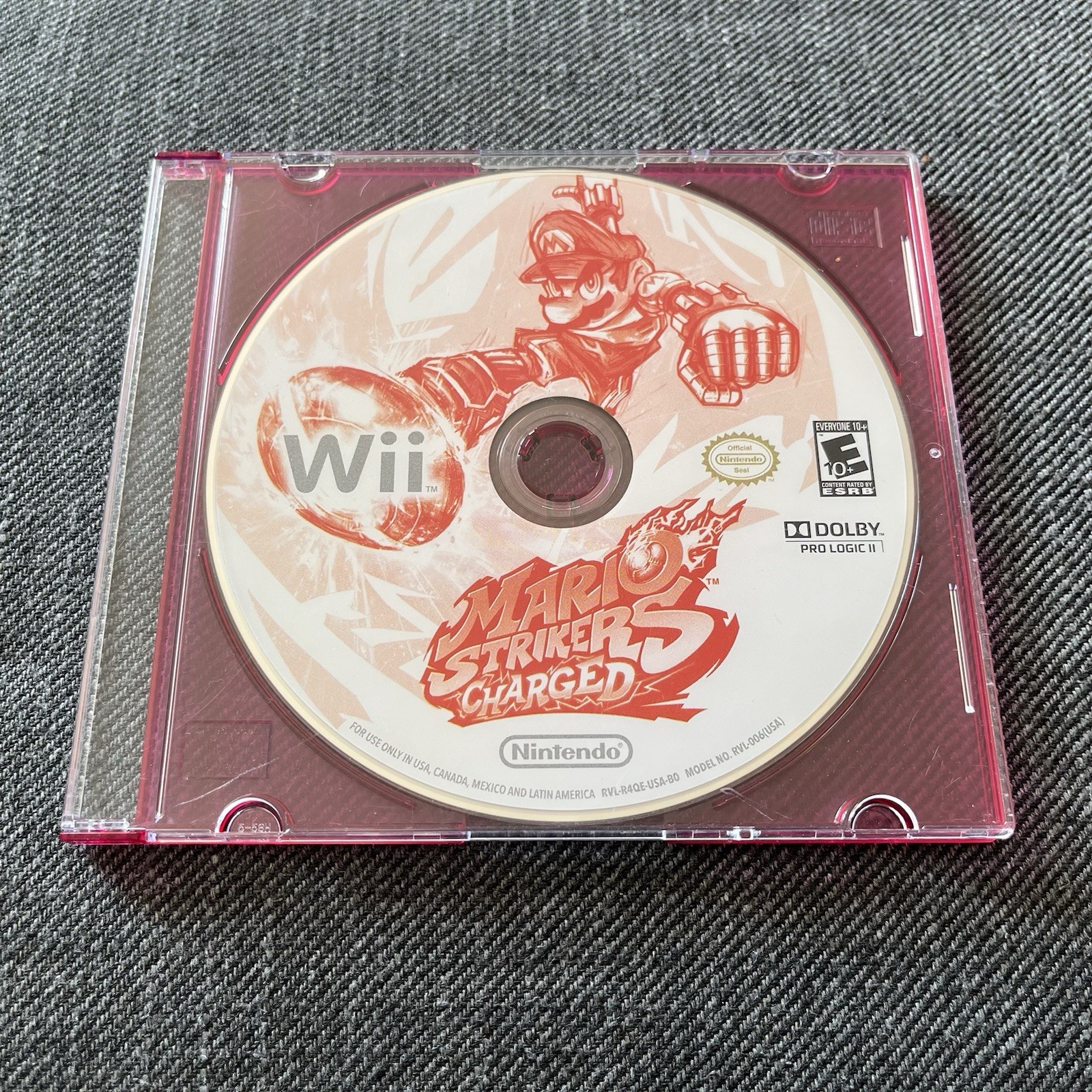 Mario Strikers Charged (Wii, 2007) Disc Only - Tested & Working - photo 2