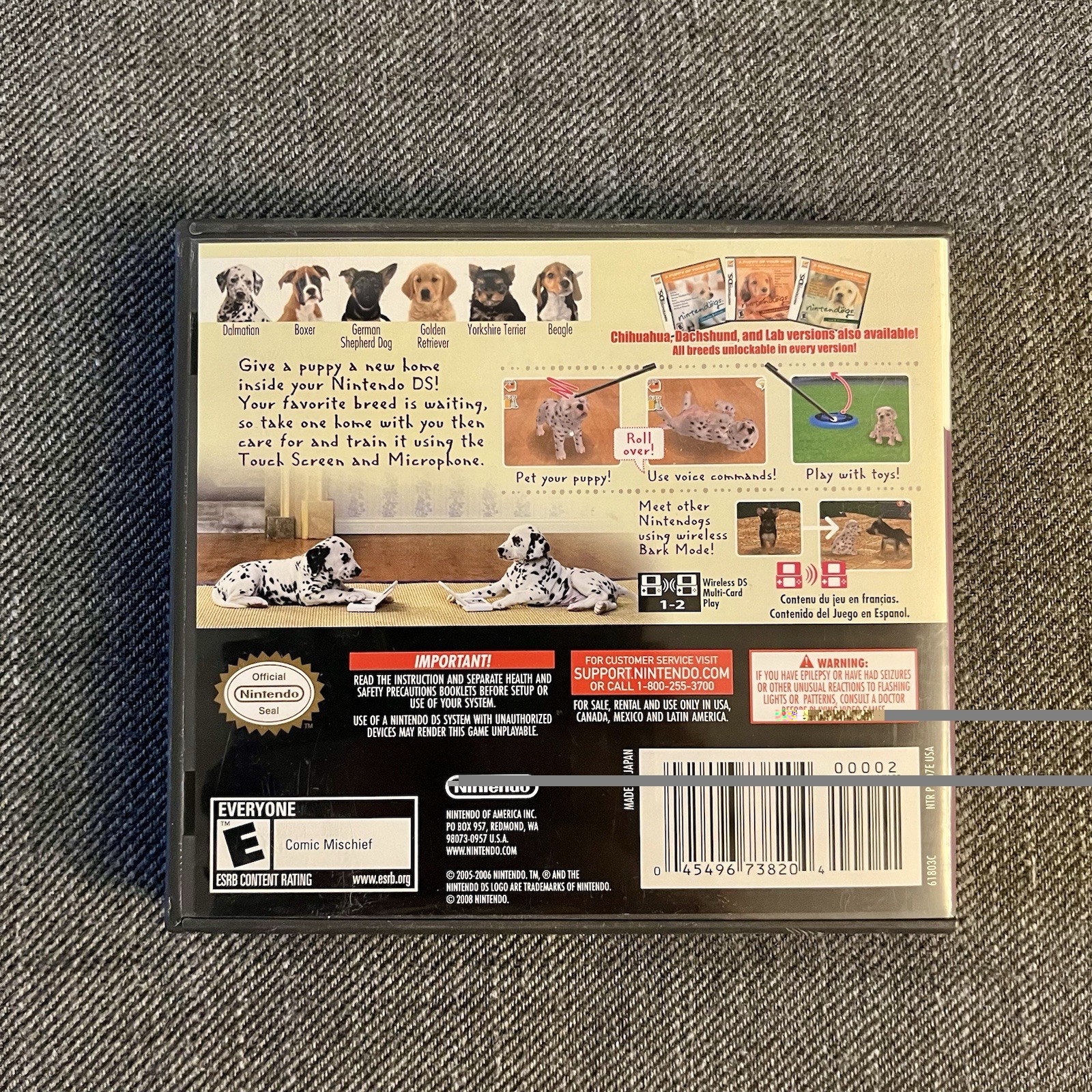 Nintendogs Dalmatian & Friends (Nintendo DS) w/Case & Manual - photo 5