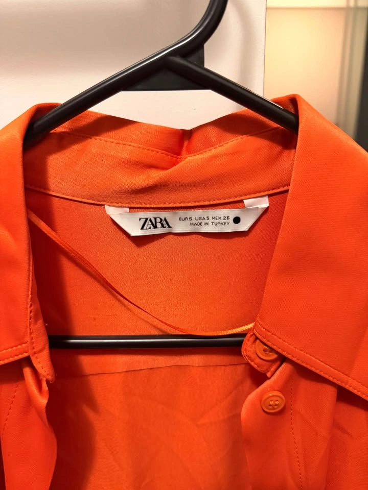 Zara orange blouse - photo 2