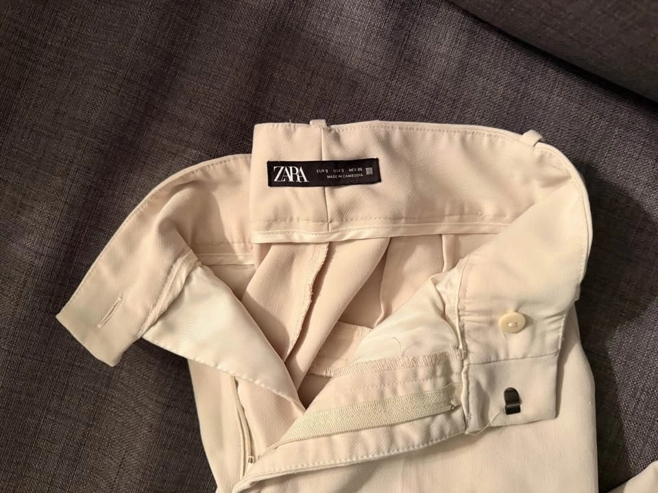 Zara Beige Dress Pants - Size S - photo 2
