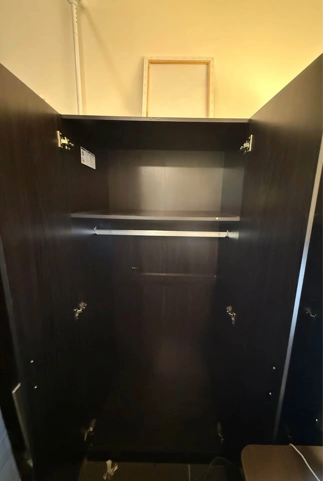 Sauder 3-Door Wardrobe Espresso, Gently Used, Moving Sale - photo 2