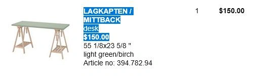 IKEA Drafting Table - Sage/Light Green - photo 5