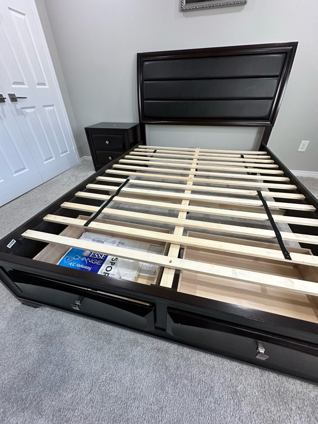 Bed Frame with Mattress & Bedside Table - photo 3