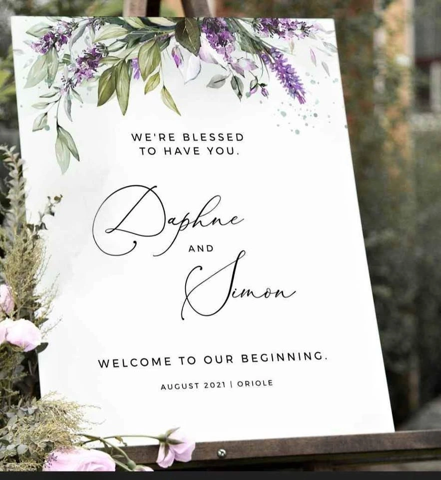 Event Welcome Sign & Seating Chart
