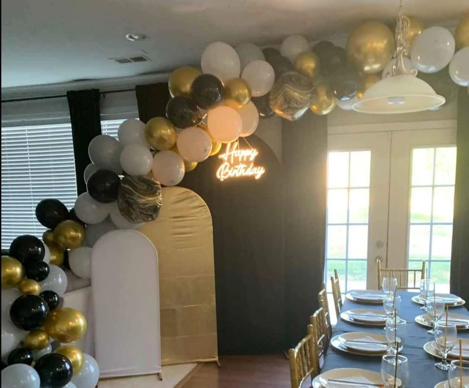 Happy Birthday LED Sign & Balloon Arch - photo 5