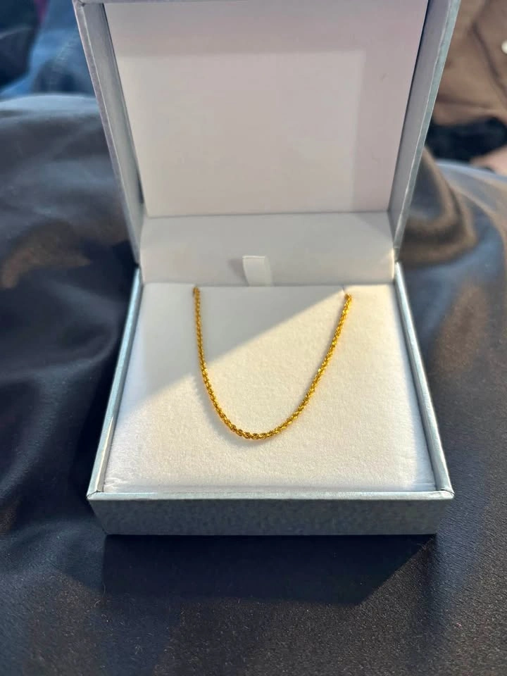 18K Gold Rope Chain – 20 inches