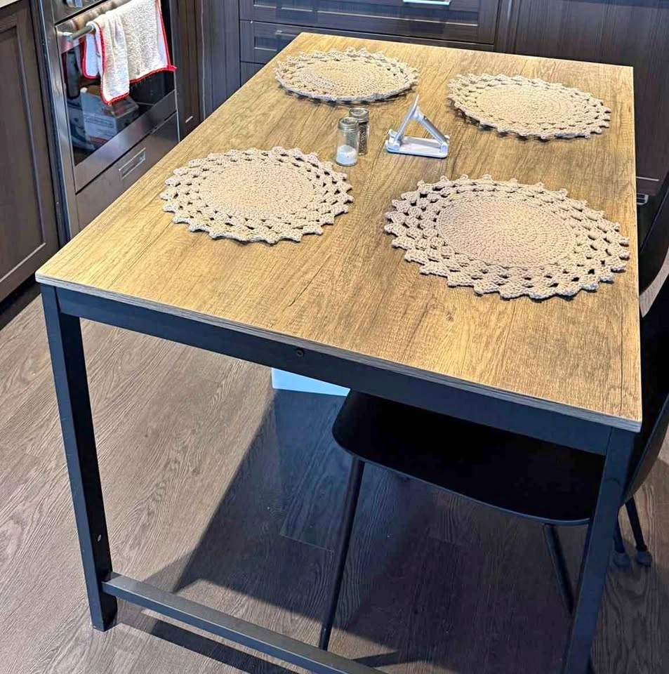 Like new - Oak Grey Lulea Dining Table