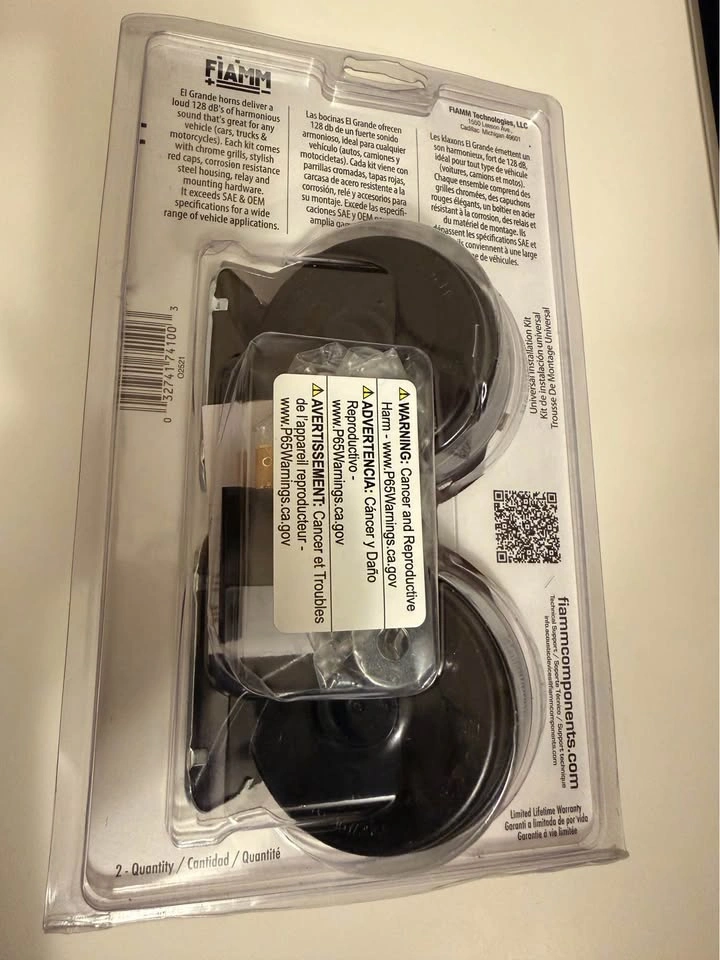 FIAMM El Grande High & Low OE Replacement Horns 74100 - photo 2