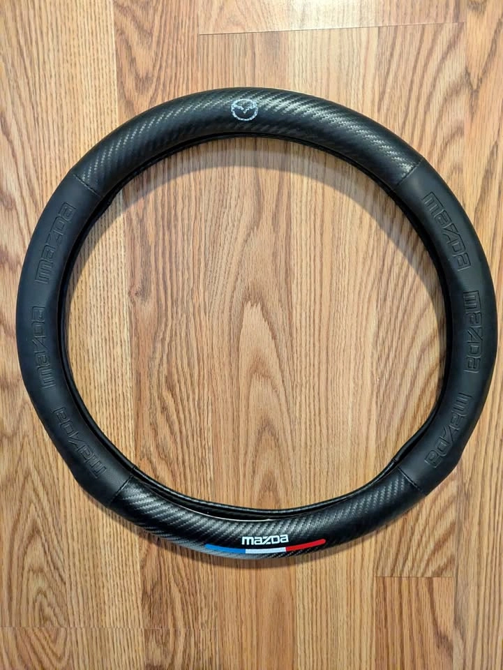 2019-2026 Mazda 3 Faux Leather Steering Wheel Cover