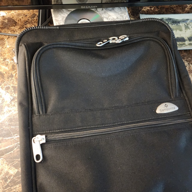 Black Travel Case Suitcase Bag Luggage Rolling - photo 2