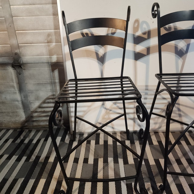 Black Heavy Metal Chairs - photo 2