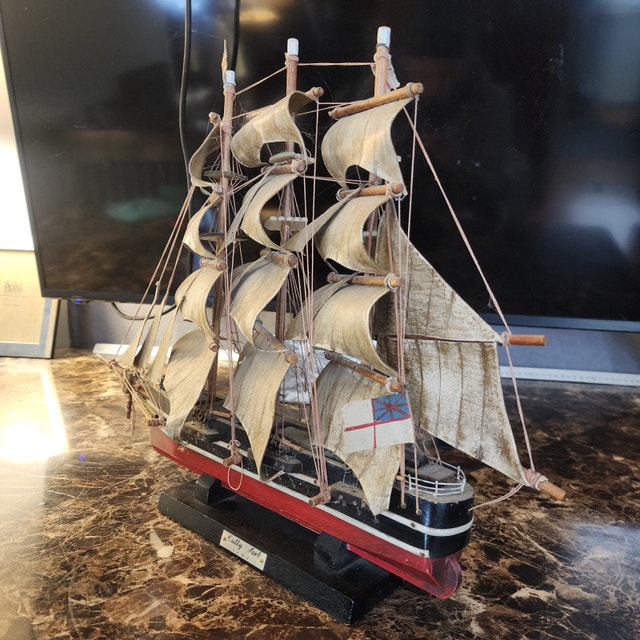 Model Ship Cutty Sark Tea Clipper 1869 Vintage - photo 3