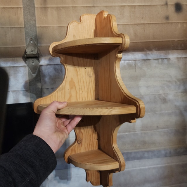 Wood Corner Shelf Decor Wall Mount - photo 3