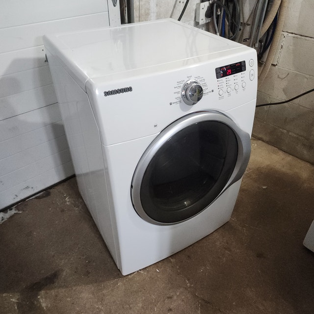 Samsung Electric Dryer Serviced White LCD