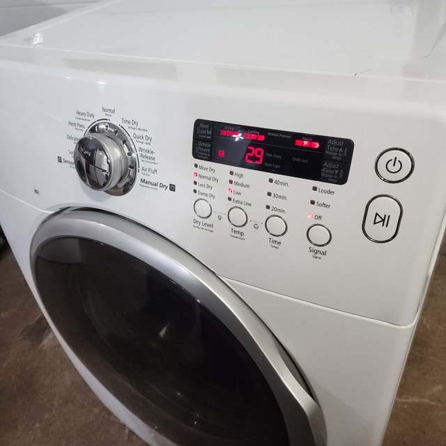 Samsung Electric Dryer Serviced White LCD - photo 3