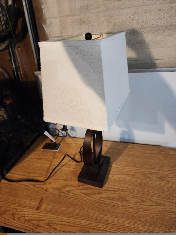 Table lamp with shade metal - photo 4