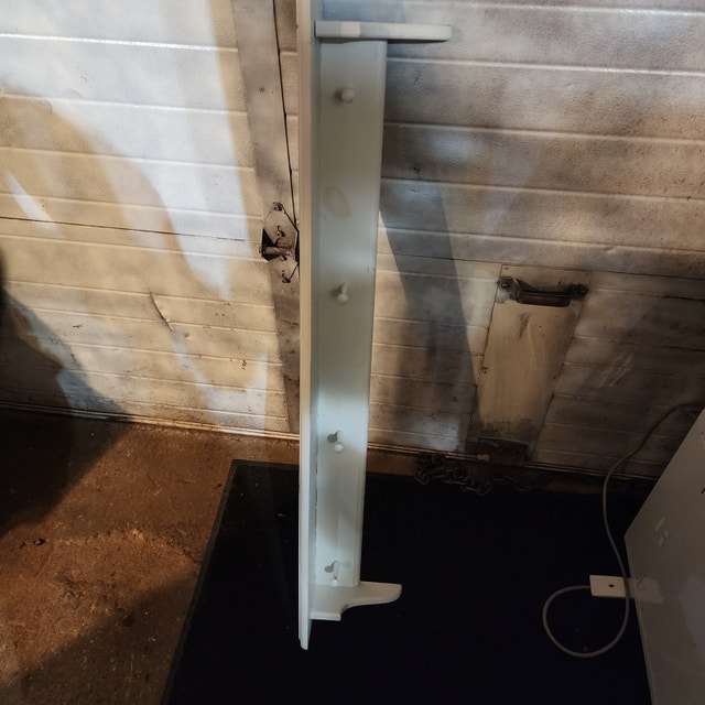 Coat Hanger Shelf White 5" x 8" x 46" Tall