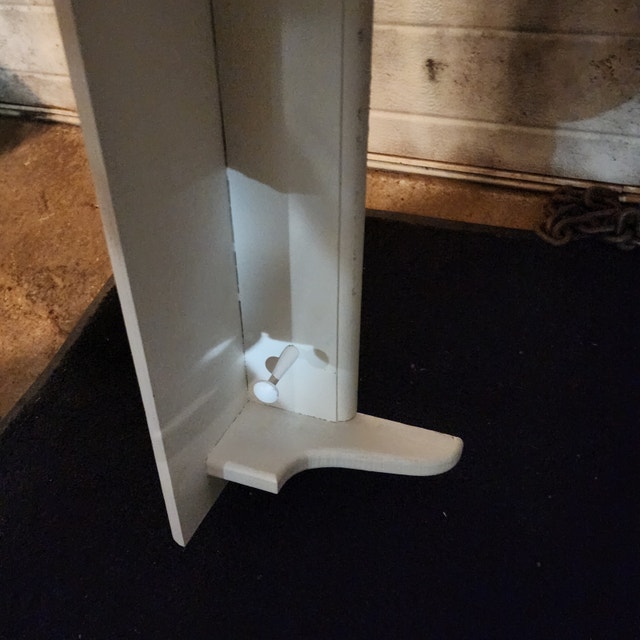 Coat Hanger Shelf White 5" x 8" x 46" Tall - photo 2