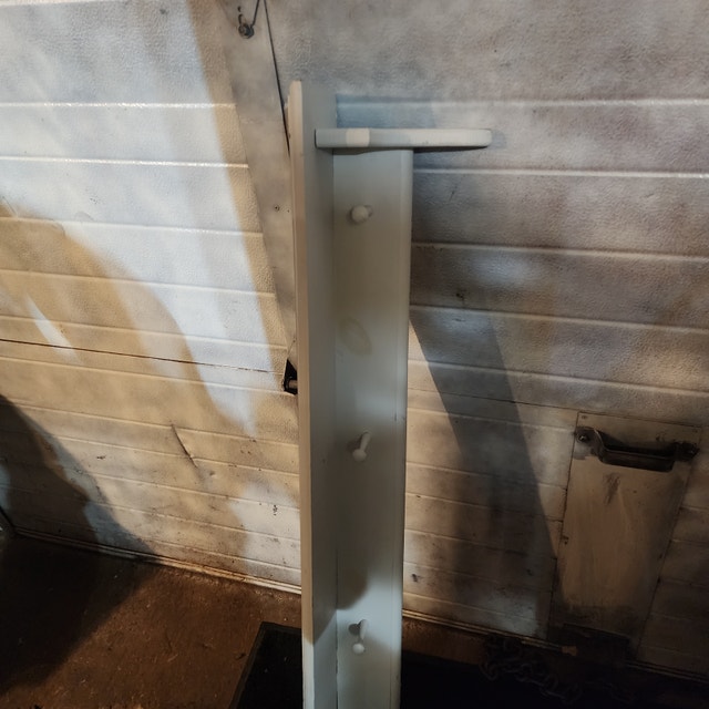 Coat Hanger Shelf White 5" x 8" x 46" Tall - photo 3