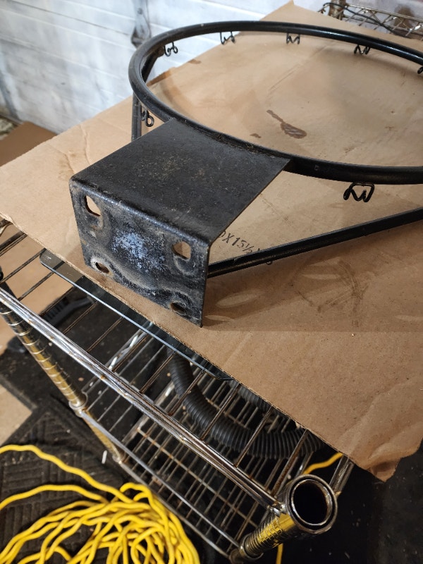 Basketball Net Hoop Black Metal No Spring