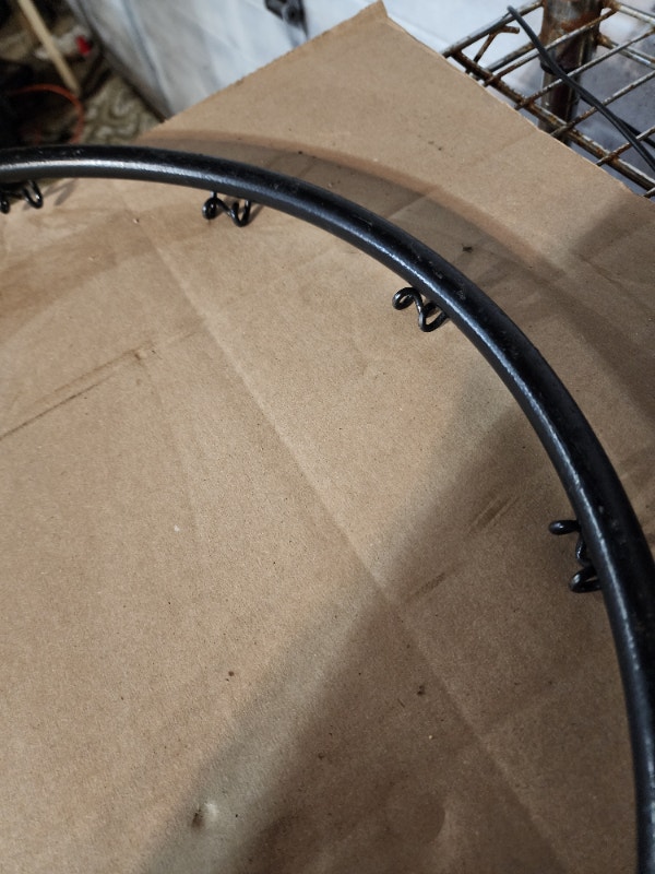 Basketball Net Hoop Black Metal No Spring - photo 3