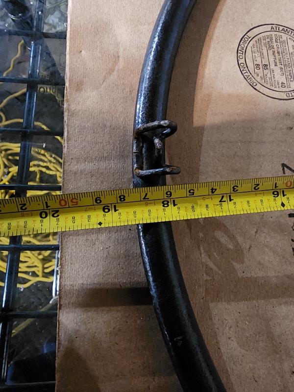 Basketball Net Hoop Black Metal No Spring - photo 4