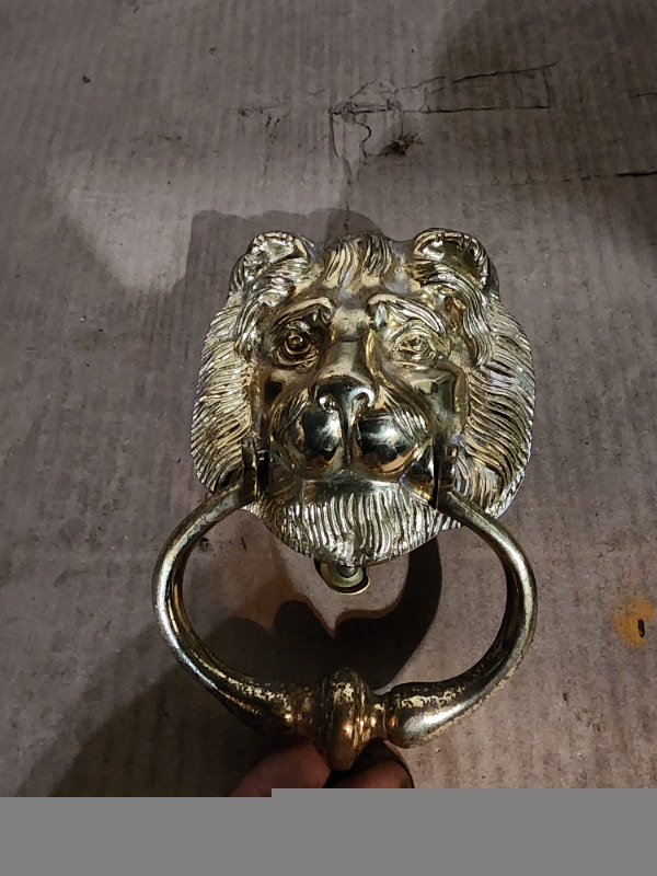 Brass Door Knocker Lion - photo 2