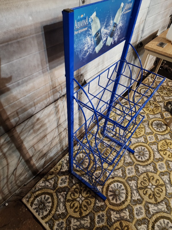 Aquafina Water Stand Rack Holder Blue 22" x 13" x 48" - photo 5