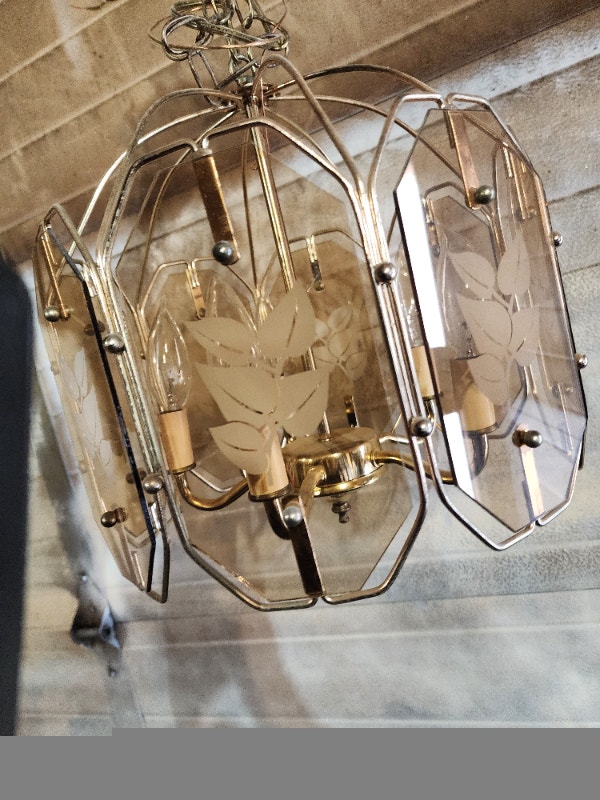 Vintage 5-Bulb Chandelier Light Fixture - photo 3