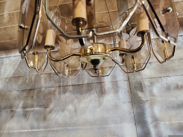 Vintage 5-Bulb Chandelier Light Fixture - photo 4