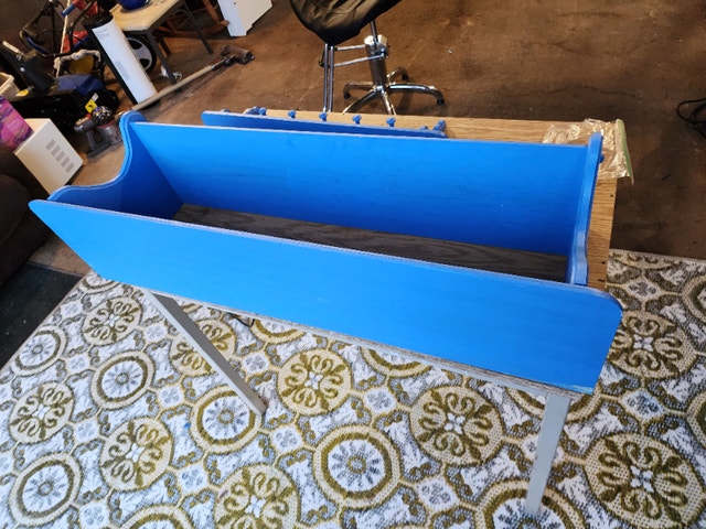 2 Blue Hanging Shelves Coat Hooks Organizer - photo 4
