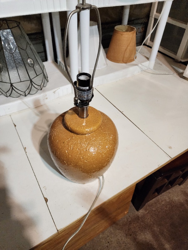 Handmade Lamp 20'' tall x 7'' wide