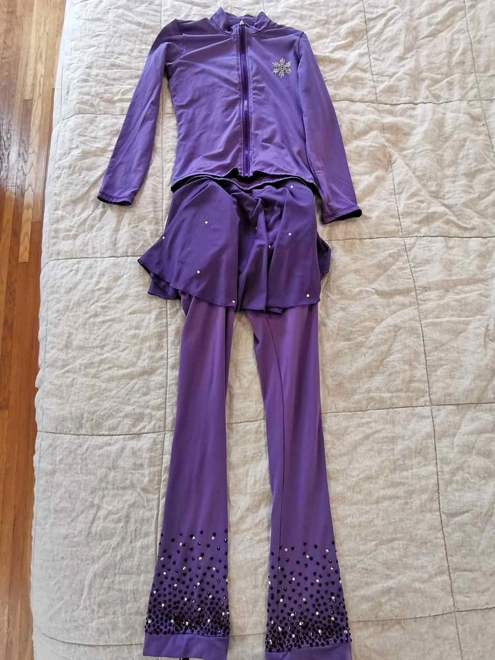 Fleece Figure Skating Jacket and Pants Set