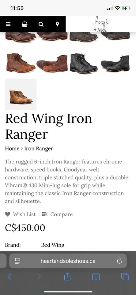 Red Wing Iron Rangers Brown Leather Boots Size 7.5 - photo 5